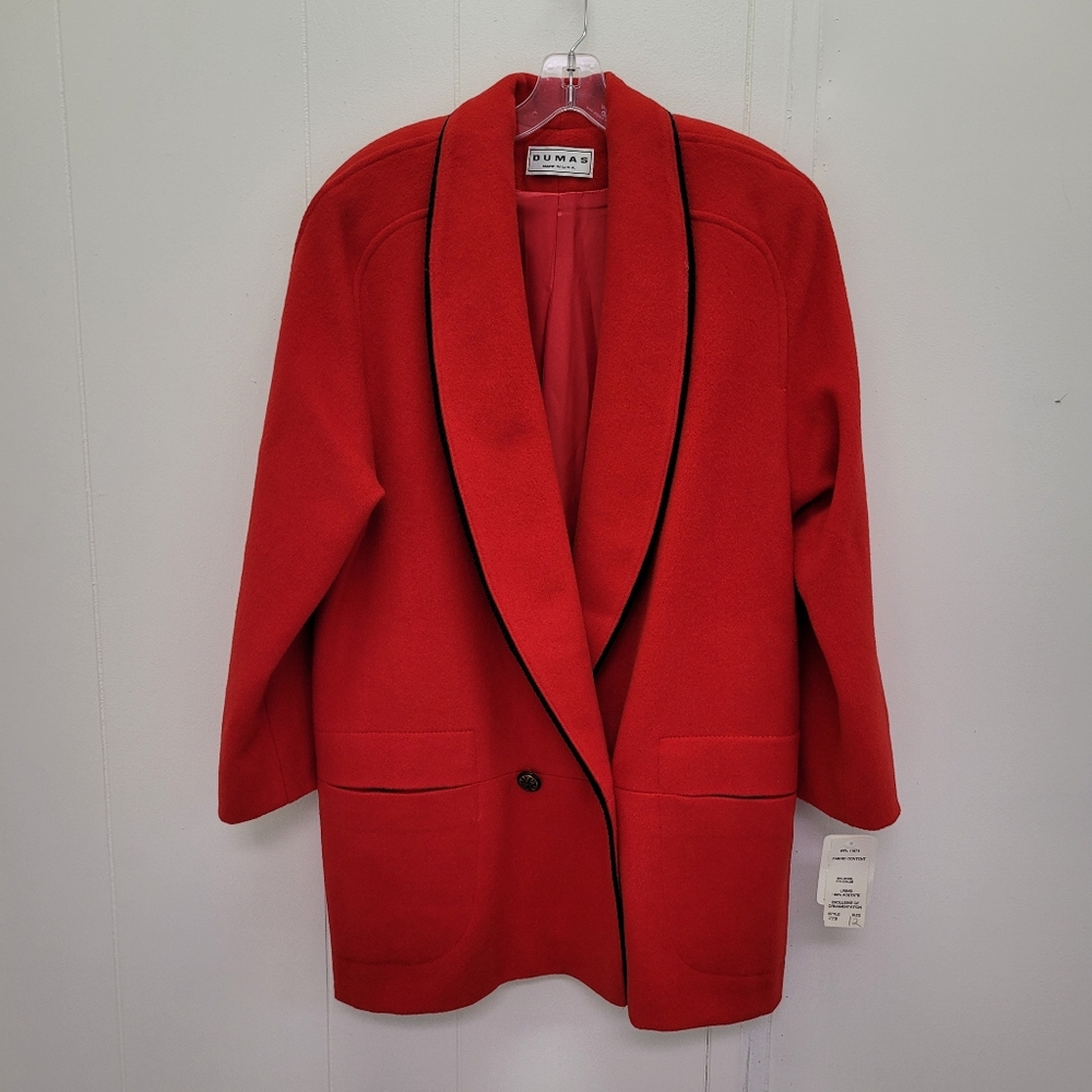 Dumas Vintage Wool Blend Double Breasted Coat